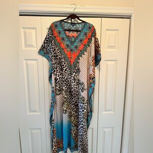 SIRELY’S Couture BEADED LONG KAFTAN SIZE S/M